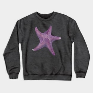 Purple sea star Crewneck Sweatshirt